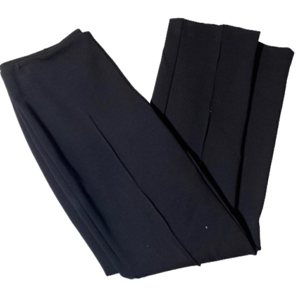 Drew Black Pleated Zip Closure Cropped Pants